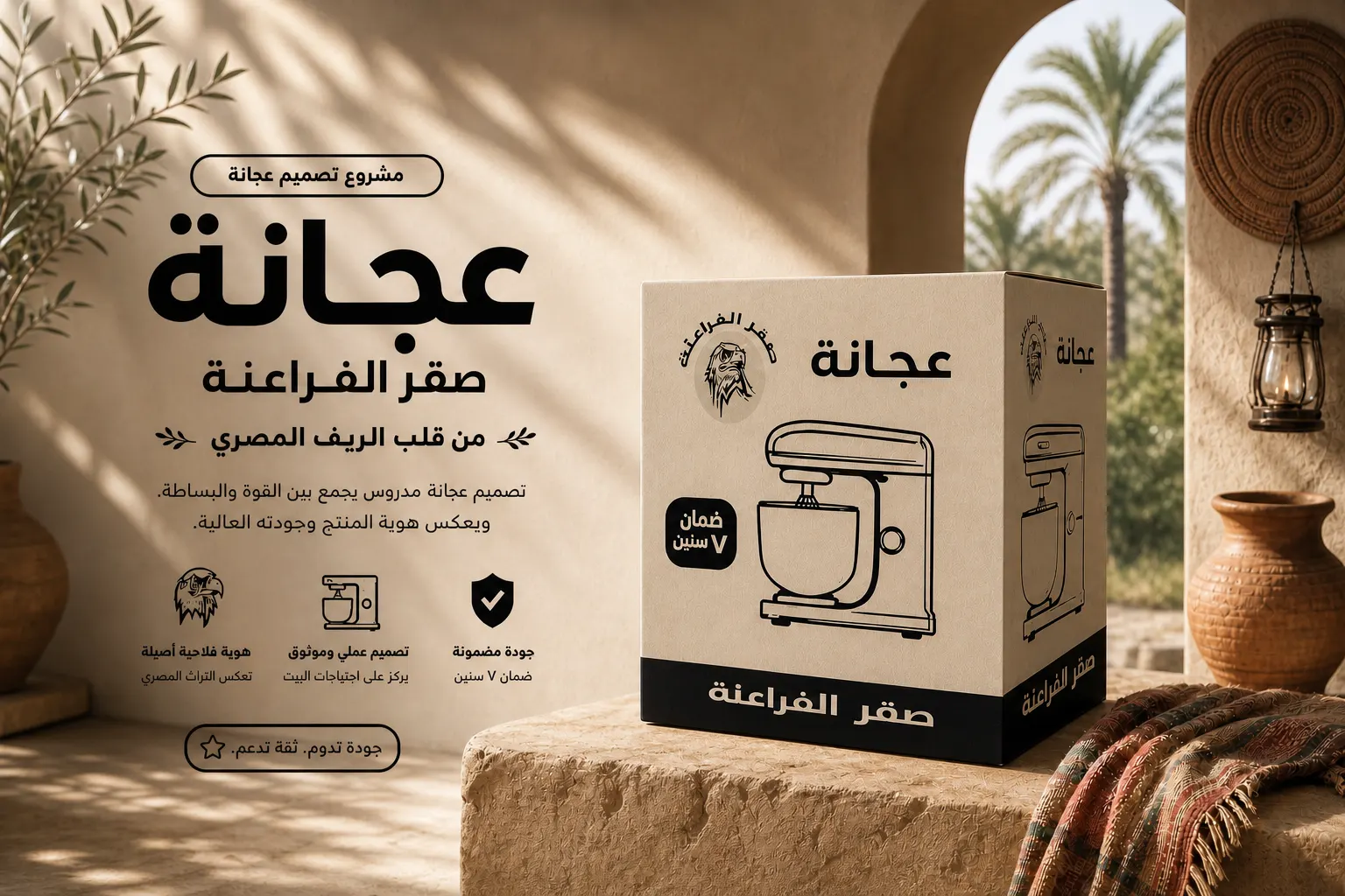 حكاية الخبز المصري | تصميم هوية وتغليف منتج — القاهرة — لقطة 2